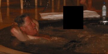 Epstein Files Reveal Bill Clinton in Hot Tub with Redacted Individual