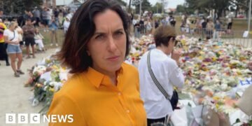 BBC Visits Bondi Pavilion Adorned with Flowers Following Recent Attack