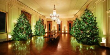 Explore Melania Trump’s White House Christmas Decor Featuring Unique LEGO Display