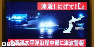 Japan Issues Tsunami Warning Following Major Earthquake Off North-East Coast