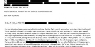 Latest Epstein Document Release Features Multiple Mentions of Trump
