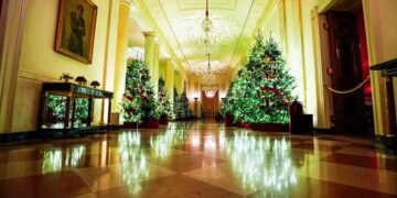 Melania Trump Reveals White House Christmas Decorations for 2023