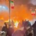Buildings Set Ablaze in Tehran Amid Nationwide Protests in Iran
