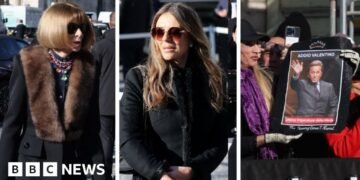 Liz Hurley and Anna Wintour Attend Valentino's Funeral in Remembering Fashion Icon