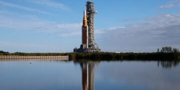NASA's Massive Rocket Arrives at Launch Pad Following Slow 1mph Transport