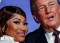 Nicki Minaj Declares Herself Trump’s 'Number One Fan' with Gold Visa Card Display