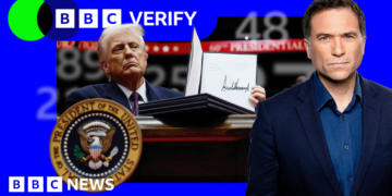 Ros Atkins Analyses President Trump's Year: Key Numbers and Insights