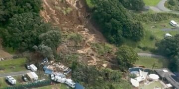 Several Missing Following Landslide at New Zealand Campsite, No Signs of Life