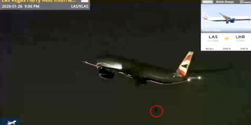 Tire Dislodges from British Airways Plane During Las Vegas Takeoff